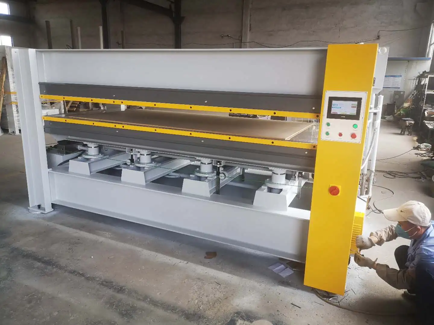 hpl hot press machine for woodworking