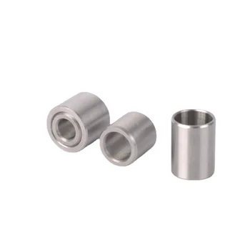 Custom size 6mm 8mm 10mm round threaded tube bushings spacers sleeve metal stainless steel bushing