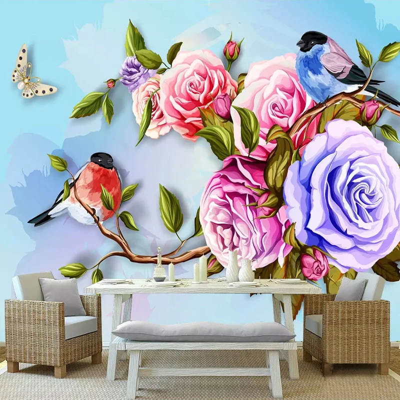 Custom 3D Wallpaper Modern Minimalism Jewelry Floral Mural Living Room Background  Wallpaper Home Decor Self Adhesive Wall Paper Sticker | Lazada PH