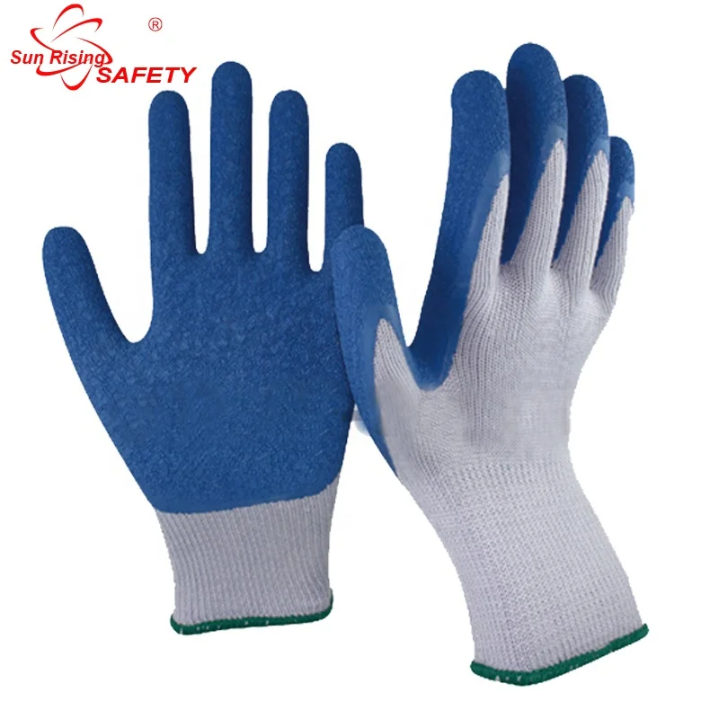 SRsafety Brand Poly Cotton Construction Use Latex Coated Work Glove