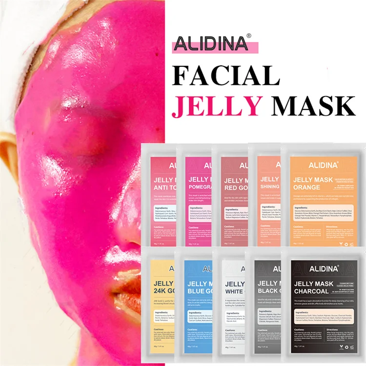 GZ Jelly Mask Powder - Collagen Rose Peel Off Facial Mask for All