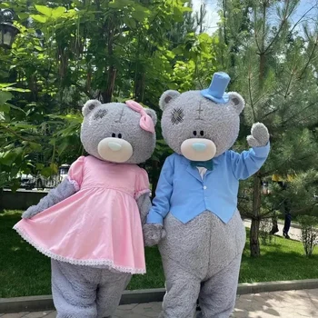 Teddy Bear Mascot Costume set Cosplay Party Game Dress Outfits Clothing Advertising Promotion Carnival Christmas Movie Costumes