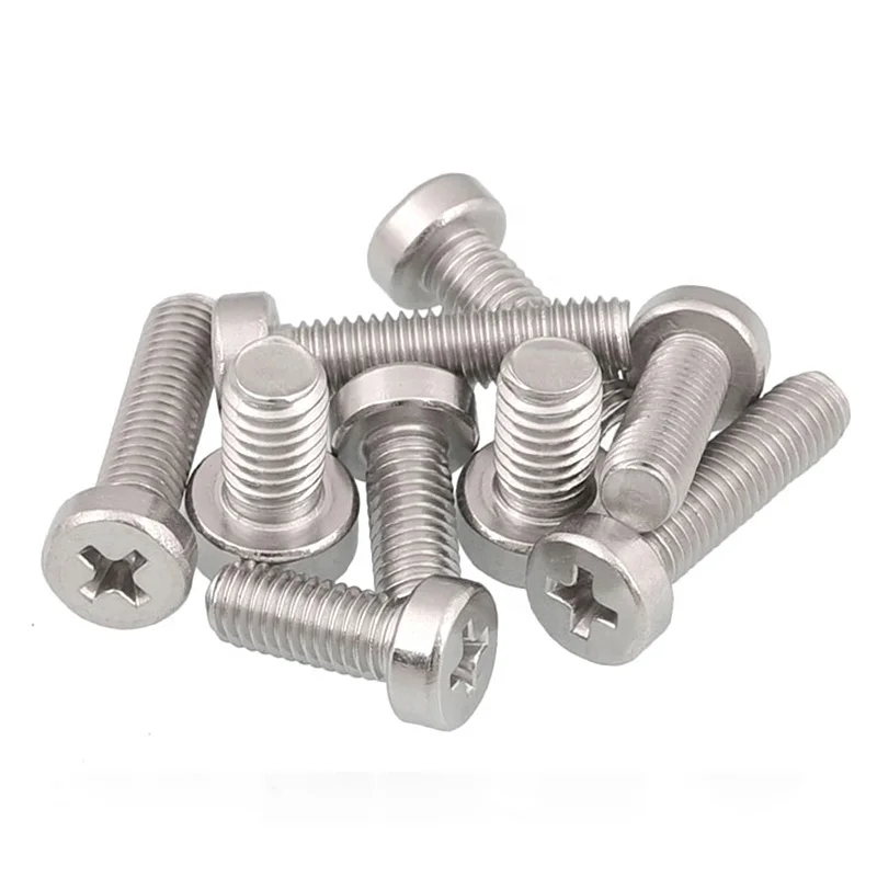 custom stainless steel cross recessed cheese head screws