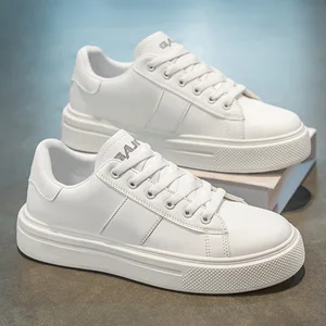 Walking Styles New Board Shoes Wholesale Fashionable Sport Footwear Men High Quality  Breathable Male White Casual Sneakers