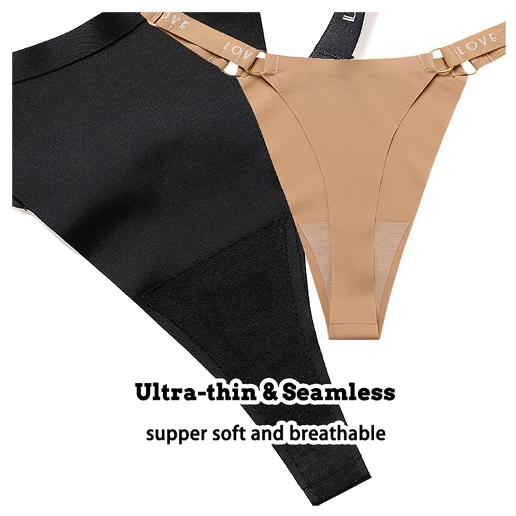 Seamless Ultra Thin Briefs Micro Mini Underwear Butt Plug Lingerie