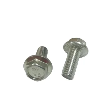 Good quality! din 6921 hex flange bolt Black