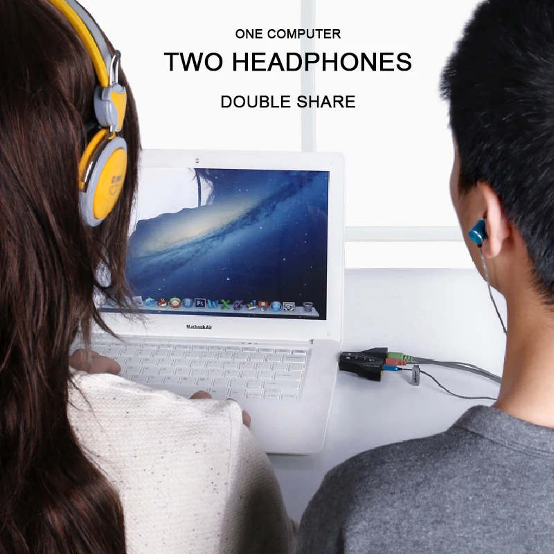 Two headphones 2024 one computer