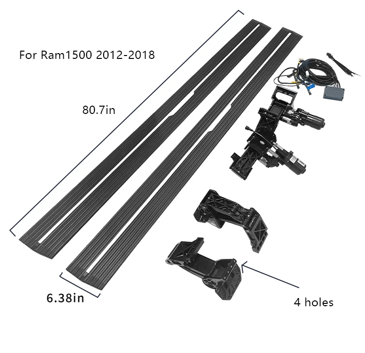 Blue or White LED Lights Electric Side Steps Running Board for Dodge RAM 1500 Accessories Retractable Door Foot Step supplier
