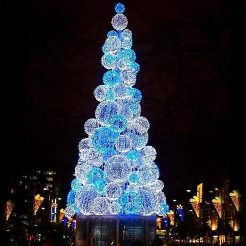 Giant 12m-18m Christmas Cone Tree with LED Lights - Waterproof