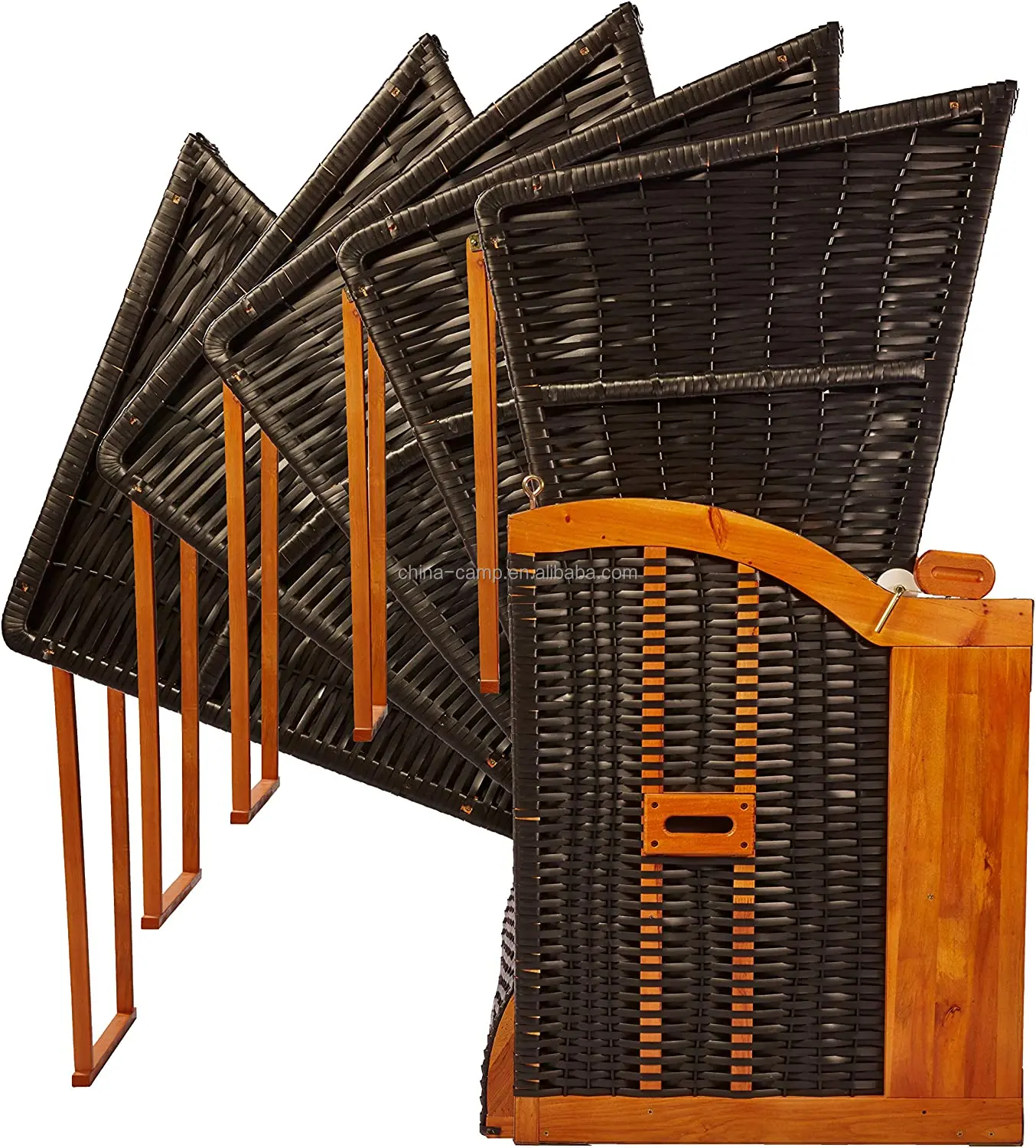 Baltic Sea Royal Xxl Fully Reclining Beach Chair Fully Assembled 150 Cm