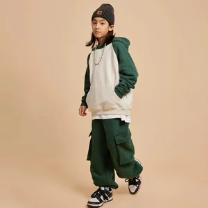 OEM  Manufacturer Casual Style Hoodie and Pants Boys Clothing Sets for 8 Year Old to 12 Sports Wear