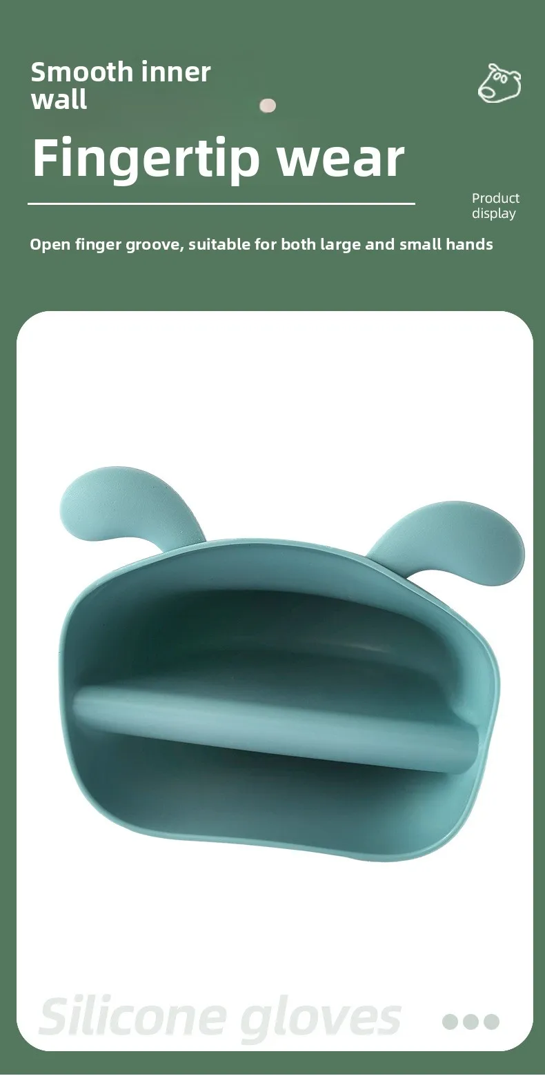 Cute Puppy Silicone Oven Mitts Thickened High Temperature Resistant Kitchen Pot Dish Clip Microwave Oven Ear Clip Design manufacture