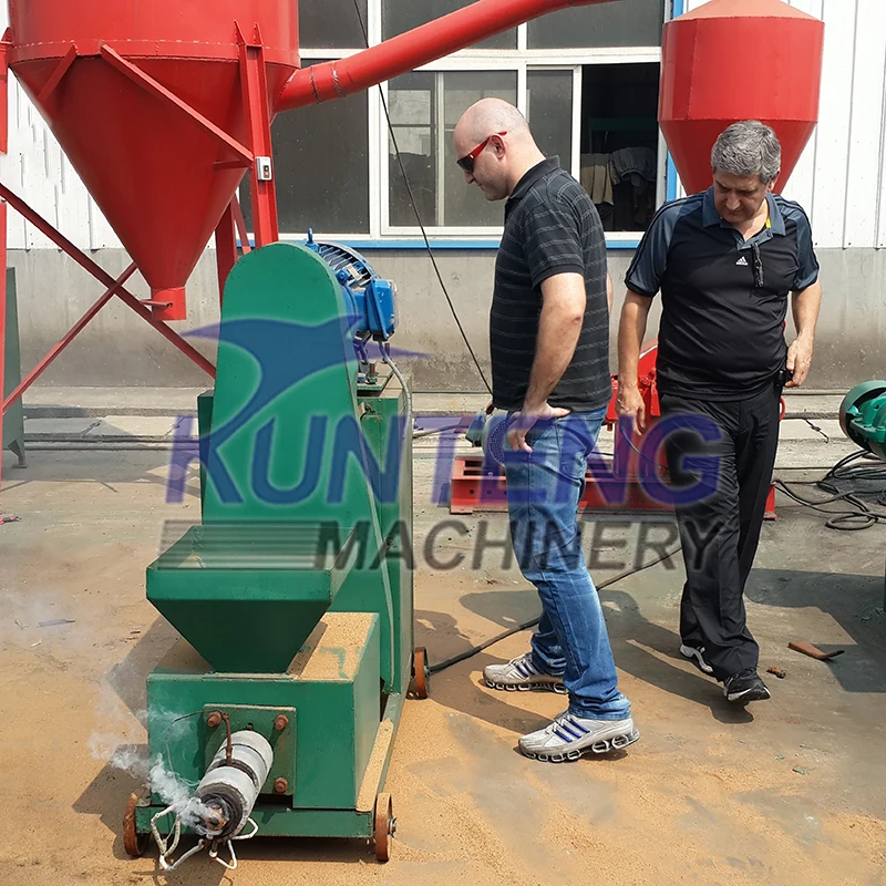 Automatische Kokosnuss Erdnuss schale Bio abfall Biomasse Holzkohle Brikett  Maschinen Holz Sgemehl Brikett Schnecken extruder Maschine