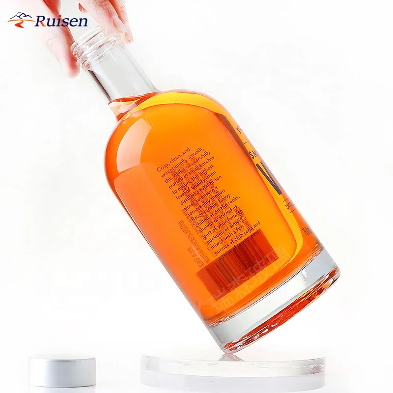 Vodka Whisky Rum Gin Liquor Glass Bottles 700ml Gin Bottle 750ml Vodka