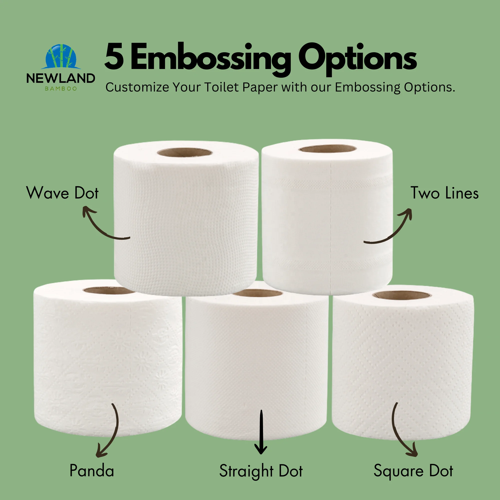 Factory Directly Custom Toilet Paper Rolls Bamboo Toilet Roll