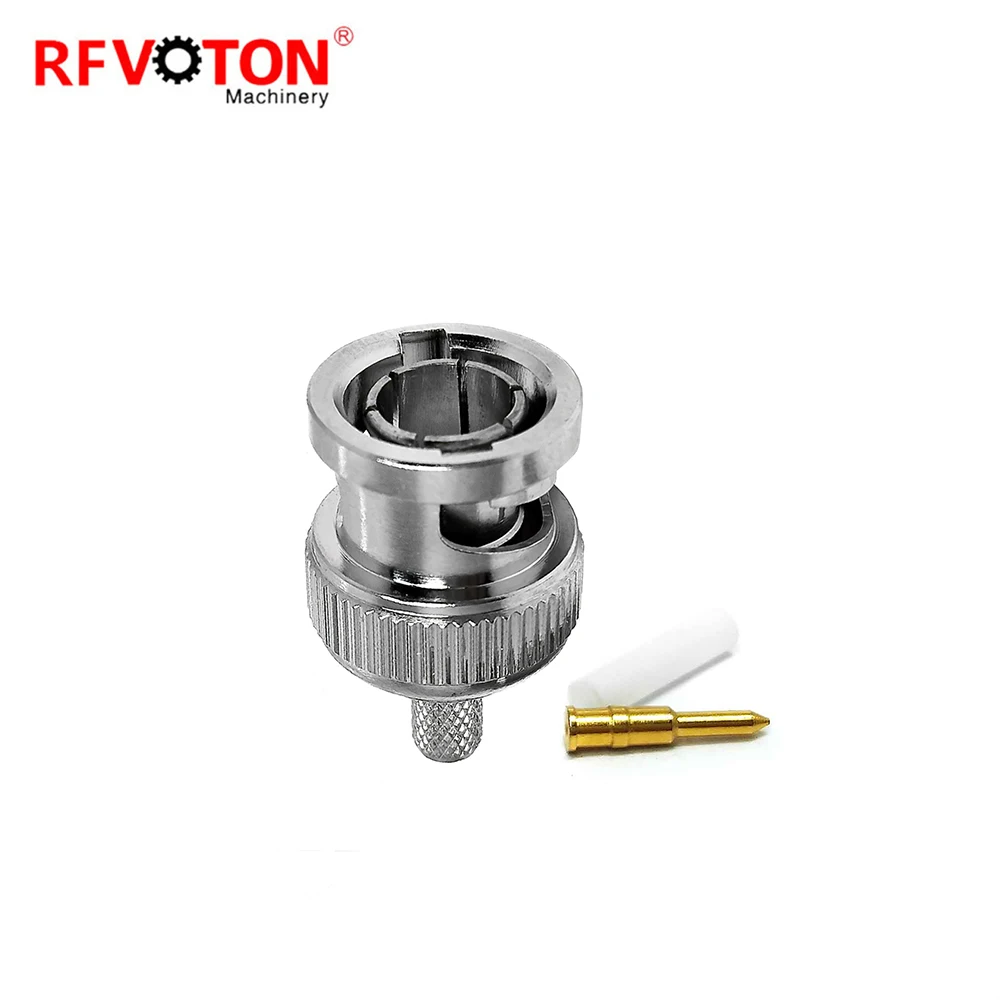 Factory directly Quality assurance 75ohm RF Coaxial BNC Male Plug Straight For BT3002 ST212 Cable RF Coax Coaxial connectors details