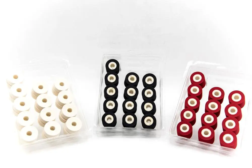 XJ Customizable Size Hot Ink Roller Batch Code Printer Date Printing 36mm X 16mm White Color Dry Ink Roller
