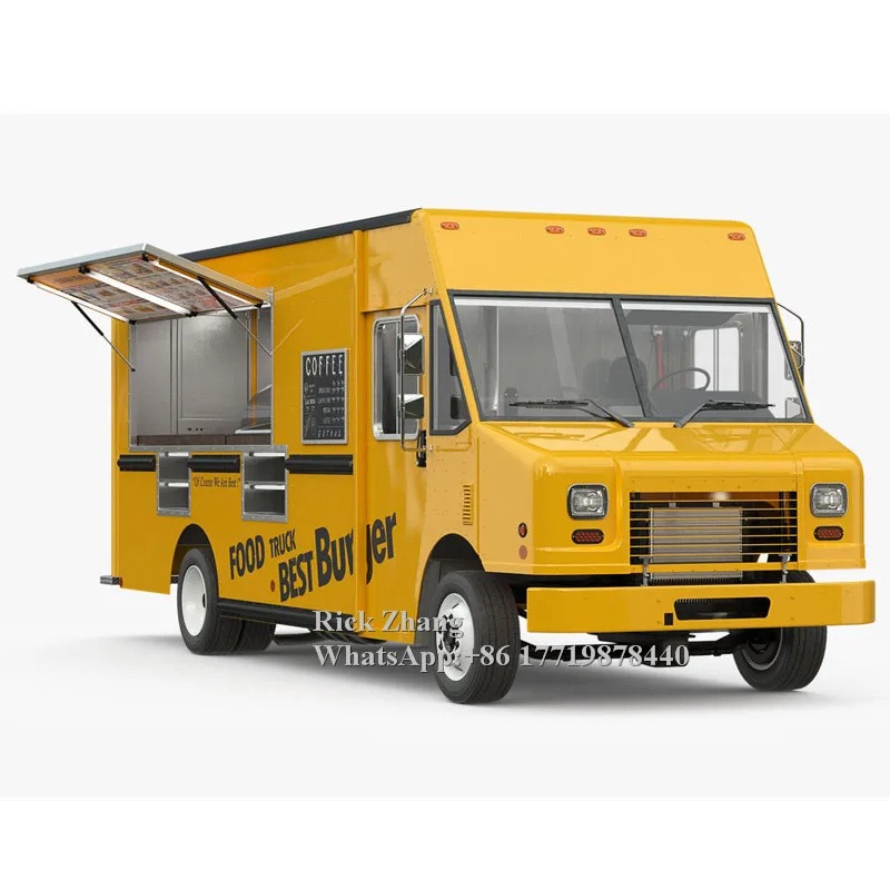 Oem Commercial Mobile Electric Food Truck For Sale Stainless Steel Hot