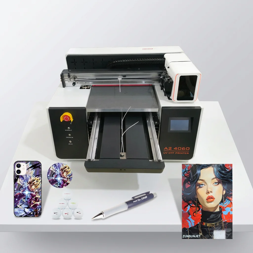 ZS A2 UV Flatbed Sticker Printer - Industrial Inkjet Printer