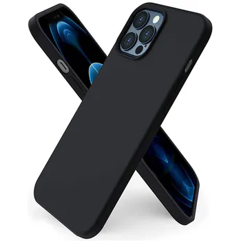 Matte Black Cover Shocckproof Soft TPU Case For iPhone 13 Pro Max 12 Mini XS Max XR Protective Phone Cases