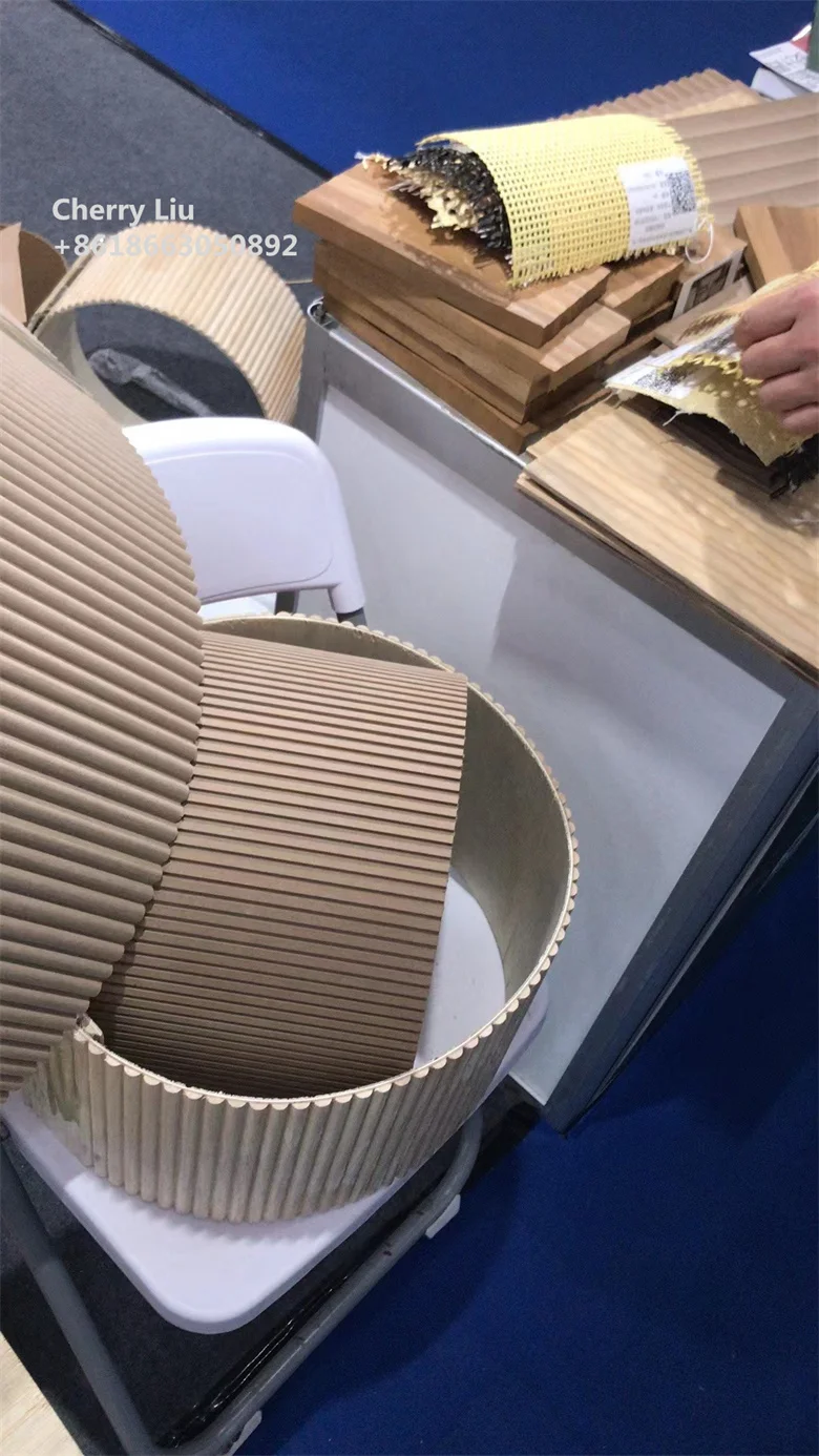 Textured MDF Flexible Curved & Fluted Panels for Living Room Building Materials
