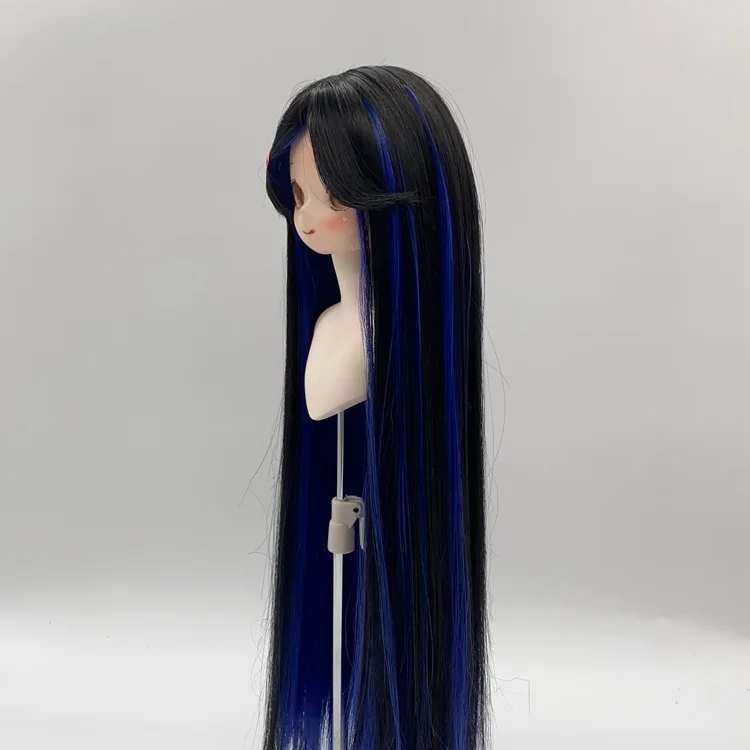 Long Curly BJD Doll Wigs Soft, Straight, and Highlighted