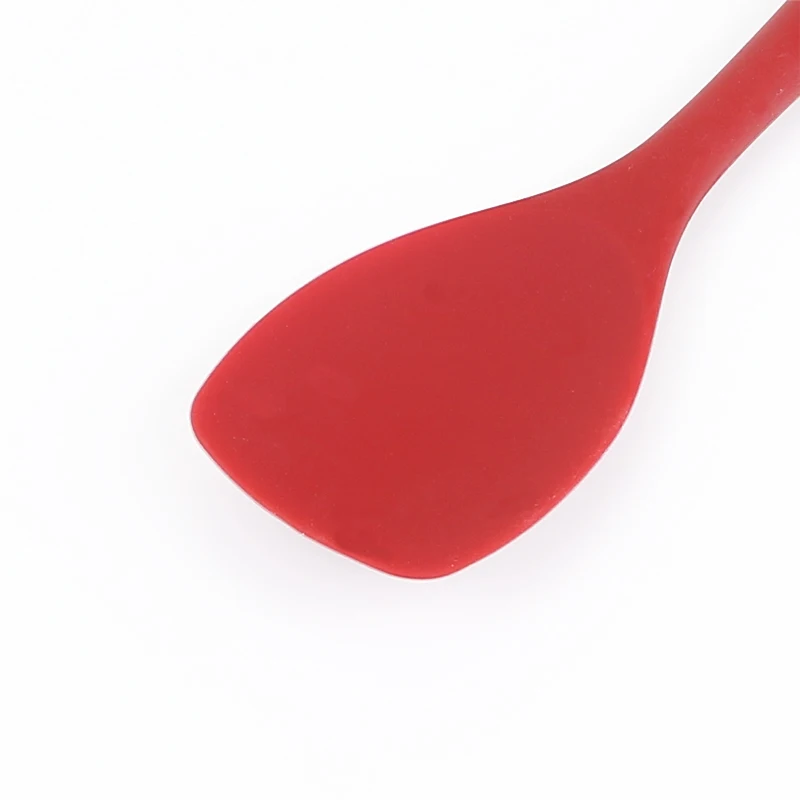Eco-Friendly Heat Resistant Silicon Kitchen Bakeware Utensil Handle Scraper Spatula Stirring Scooping Mixing Cookware Tools