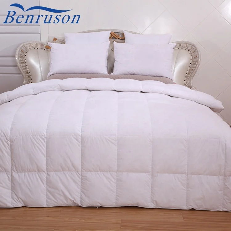 feather stuffed blanket