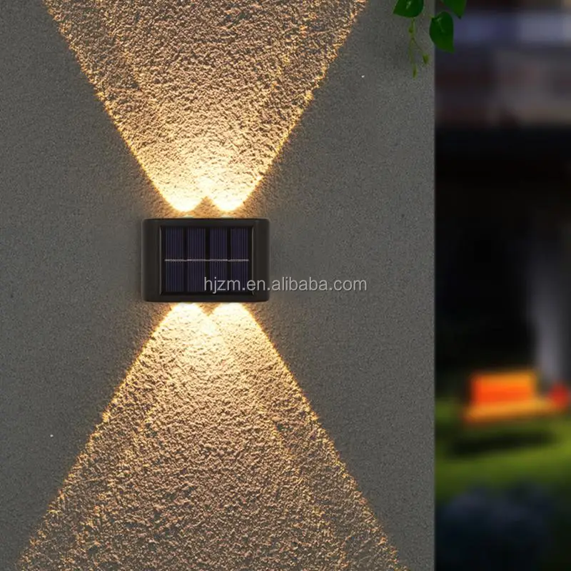 Solar Outdoor Garden Light Up And Down Stairs Glowing Atmosphere Wall Lamp Courtyard Street