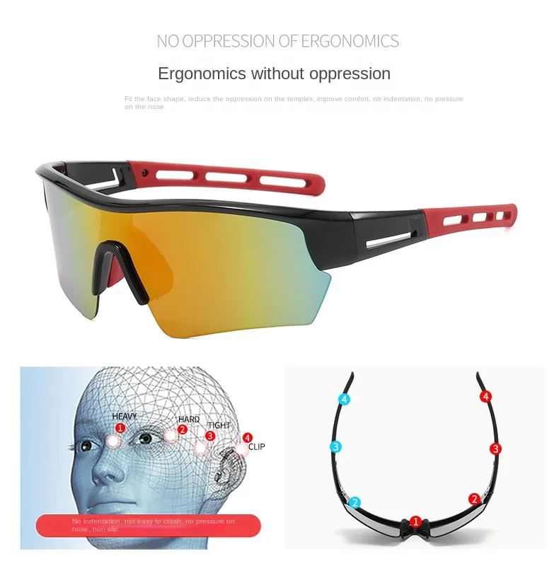 Gafas de sol deportivas para hombre y mujer, lentes de sol para deportes al aire libre, pesca, bicicleta, correr, escalada, venta al por mayor, novedad de 2022