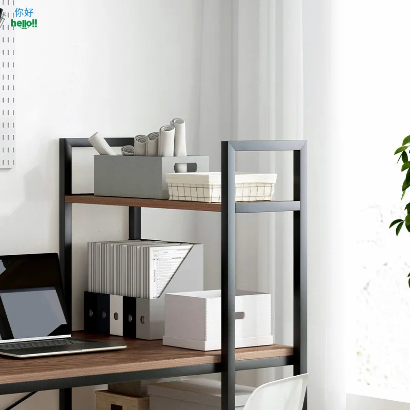 Simple Cheap Small Size Modern Computer Desk With Shelves B209