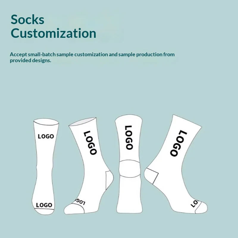 Customized Cotton Socks Small-batch Jacquard Dot Glue Heat-transfer logo Breathable Sports Casual Wear Cross-border Foreign preview 3