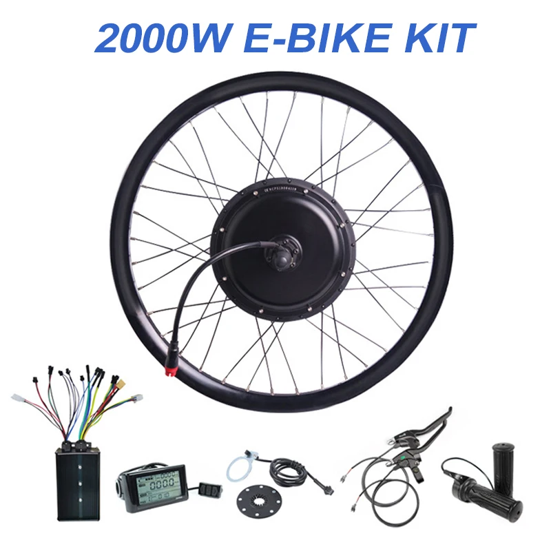 Durable 2000W Ebike Conversion Kit Adjustable Speed Foldable Design 2000W Ebike Conversion Kit