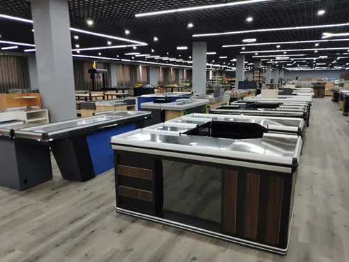 高速自動レジカウンターステンレス鋼電気レジスーパーマーケット