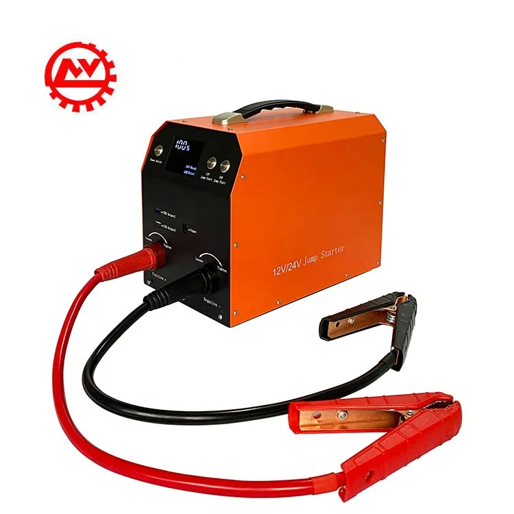 Супер большой емкости профессиональный портативный аварийный инструмент бустер автомобильное зарядное устройство для грузовика стартер 12 в 24 В