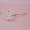 Fleur dorée colorée [blanc] 18x7 cm