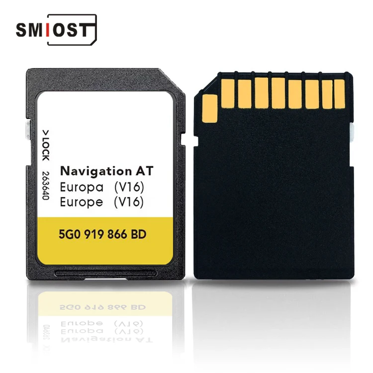 For VW CC POLO  PASSAT GPS Tracking Map Card at Europa 1 V15