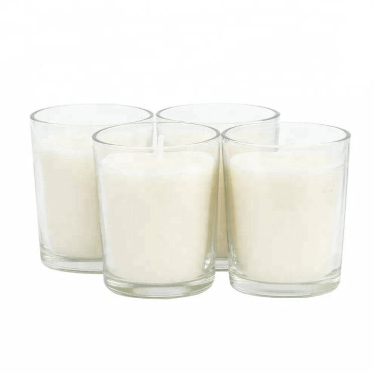 30ml 40ml 50ml 65ml 85ml 135ml 180ml 200ml 300ml 400ml 500ml Clear Recycled Glass Candle Holder Jar Candle Container Candle Cup