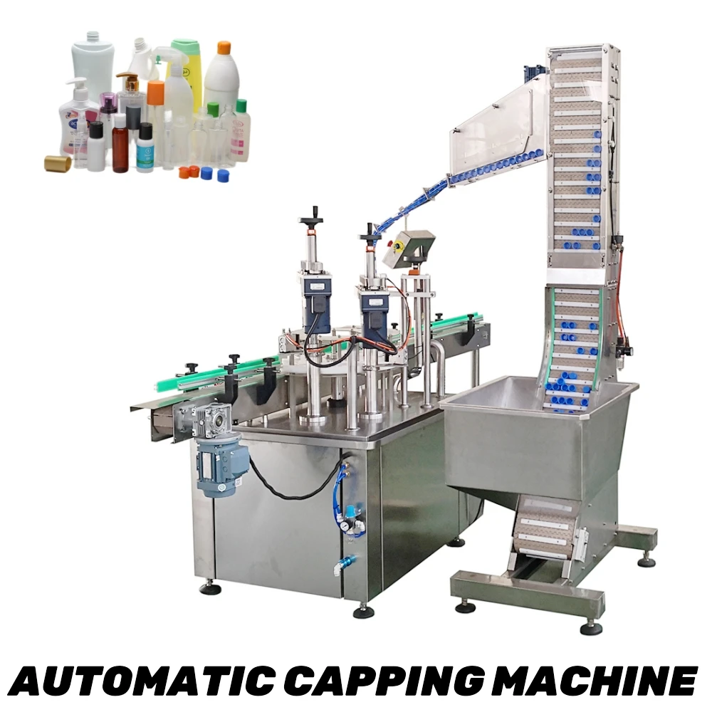 Automatic Grabbing Type Sealer  Plastic Glass Bottle Capping Machine Suitable for Plastic and Tinplate Caps factory