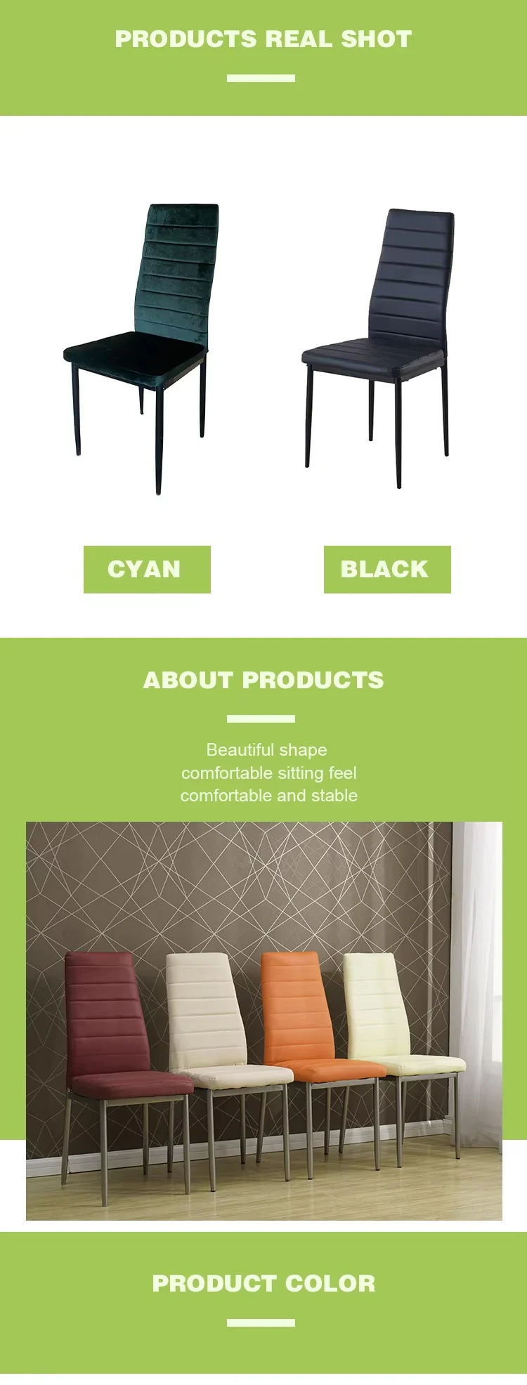 Hot Sale Design Modern Luxury Restaurant Chair leather dinner chair dining room chair