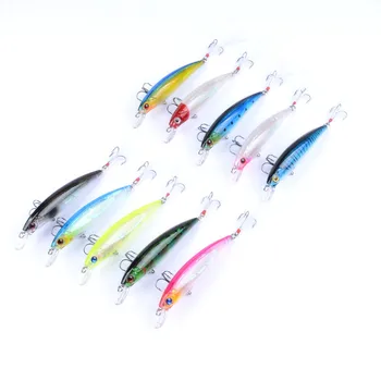 Luya Bait Laser Set Throwing Feather Hook Mino Hard Bait 11cm/13.4g Bionic Bait with Hooks ABS – Hard Lure – view 5
