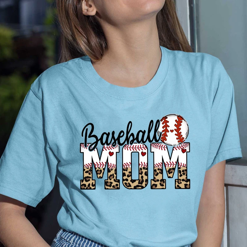 Leopard Baseball Printable Transfer Iron on Baseball Mom Heat DTF Transfer Design for Shirts