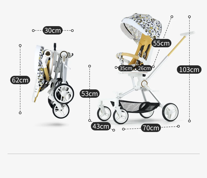 Bebelux Compact Lightweight Umbrella Stroller For Toddler Easy Fold