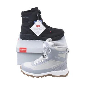 Swedish Skunk Polecat Ice Anti-Slip Waterproof Windproof Breathable Winter Warm Lace-up Ankle Bootie Tassel Boot Polyester Upper