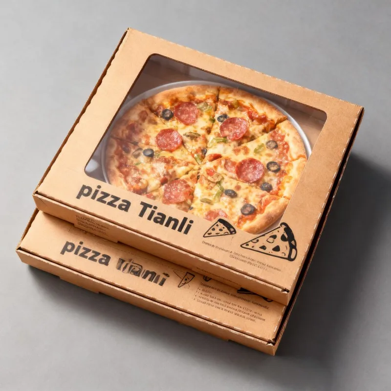 product digital printing free sample wholesale eco 12 14 15 18 inch pizza box packaging custom printed kraft paper pizza boxes-3