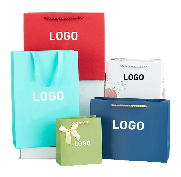 Gift Wrapping Paper Bag Clothing Shopping Bag Custom Gift Paper Bags