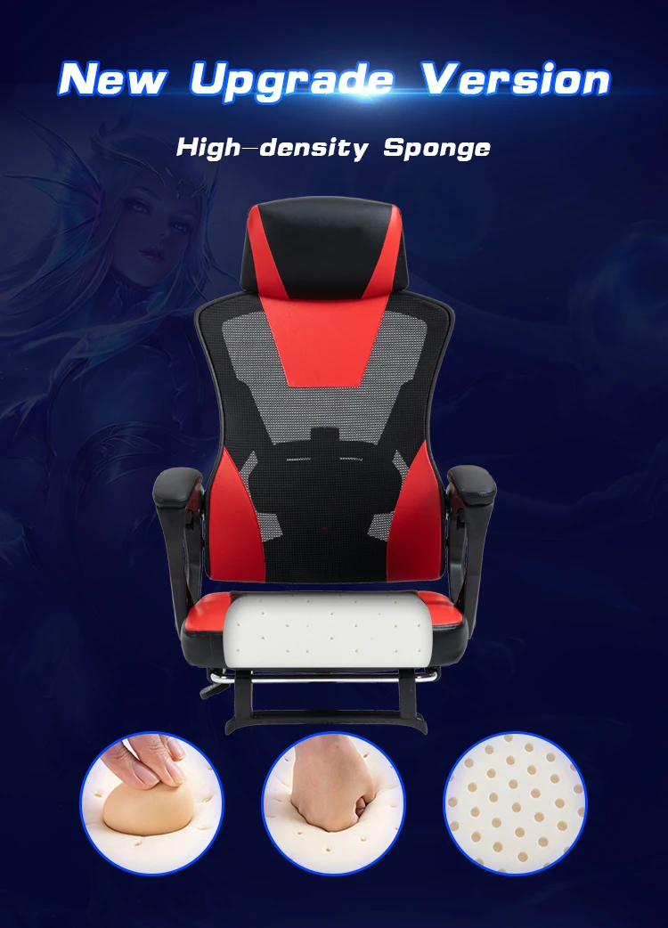 Wholesale Gamer Custom Racing Style Ergonomic Computer Mesh Type Gaming