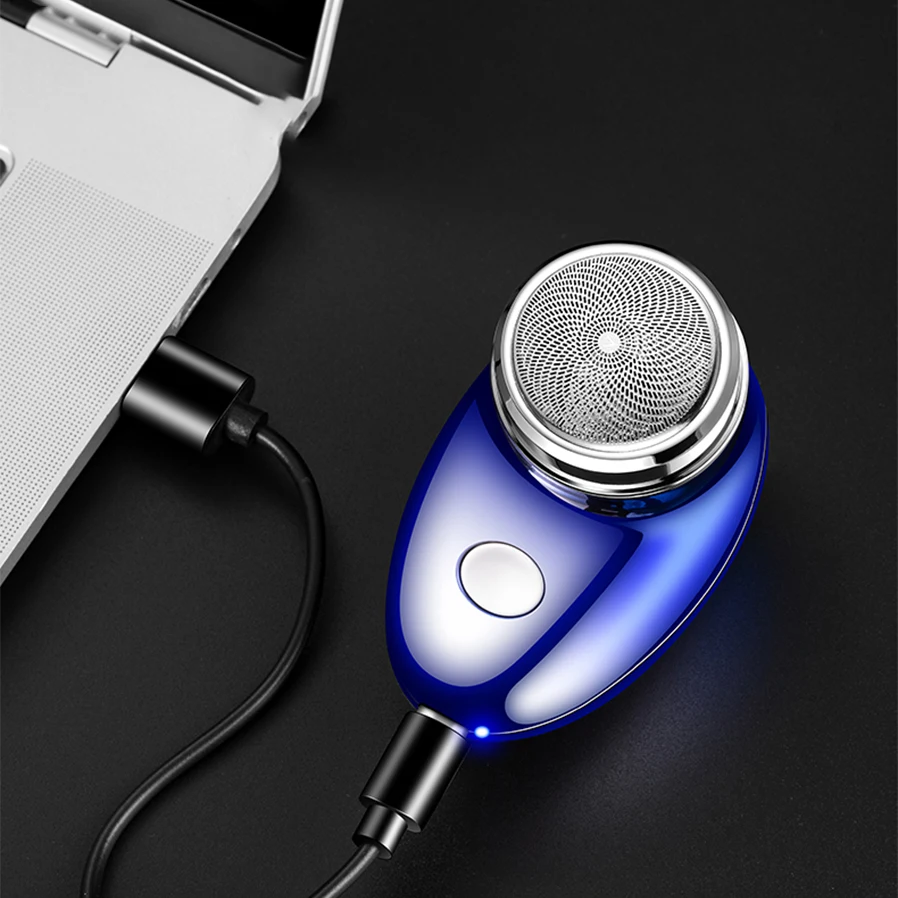 USB Power One-Blade Portable Magnetic Hair Trimmer Rotary Electric Shaver for Men for Household RV Hotel Use details