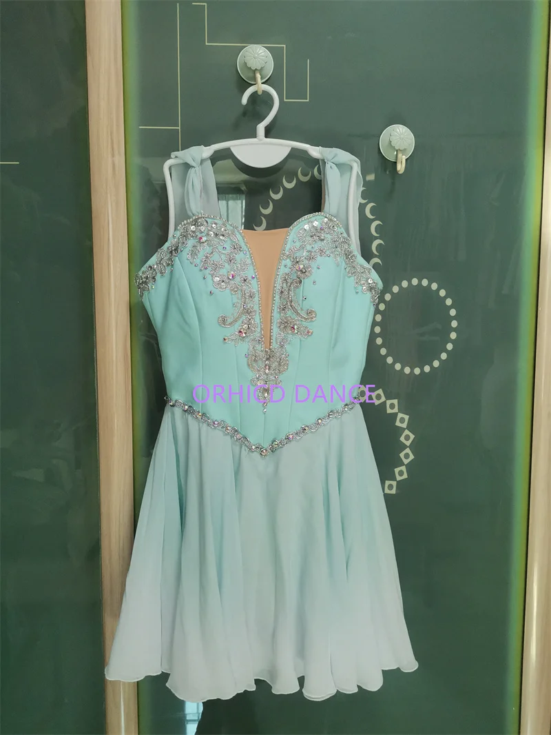 Hot Sale Custom Size Custom Color Kids Girls Women Adults Cupid Talisman Performance Wear Blue Lyrical Ballet Dance Costumes