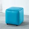 Blue leather